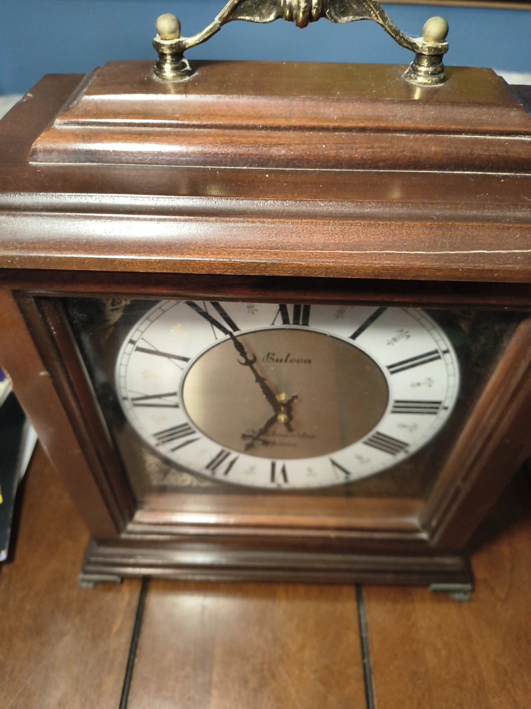 Bulova Westminster Chime Mantel Clock - Wood - photo 2