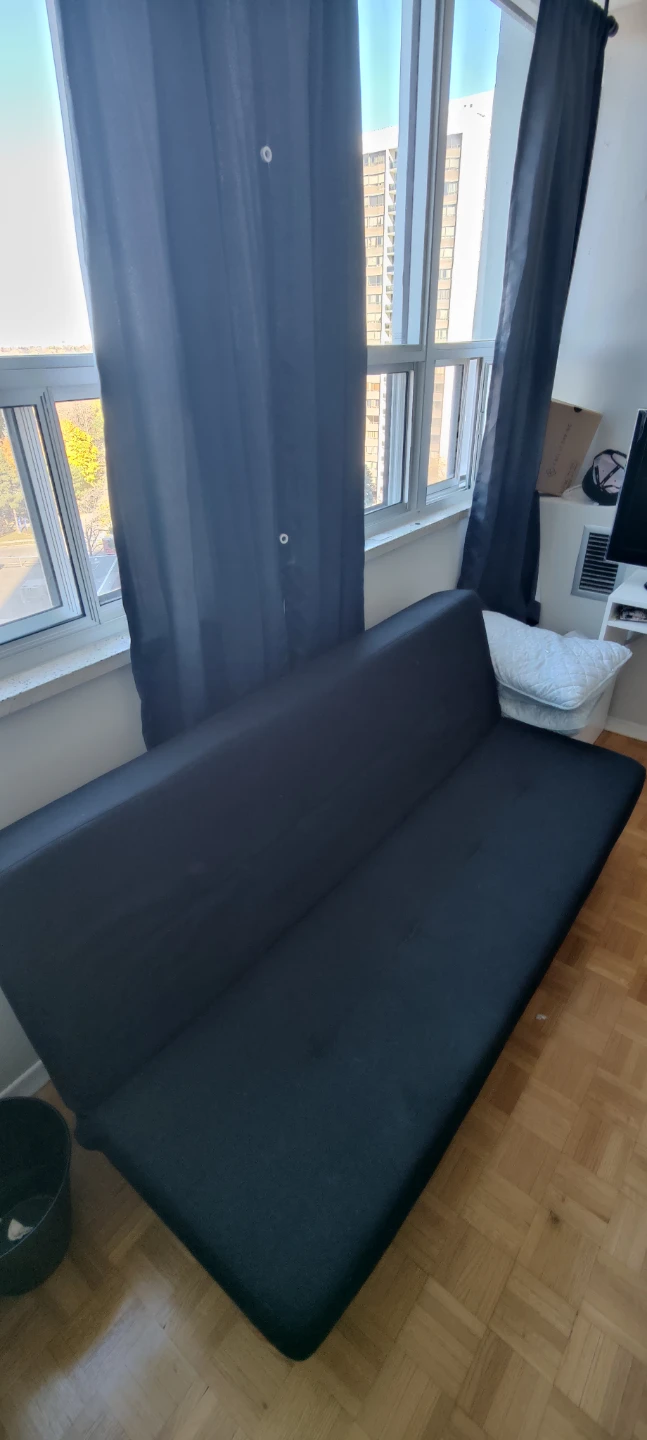 Black Futon Sofa Bed - photo 2