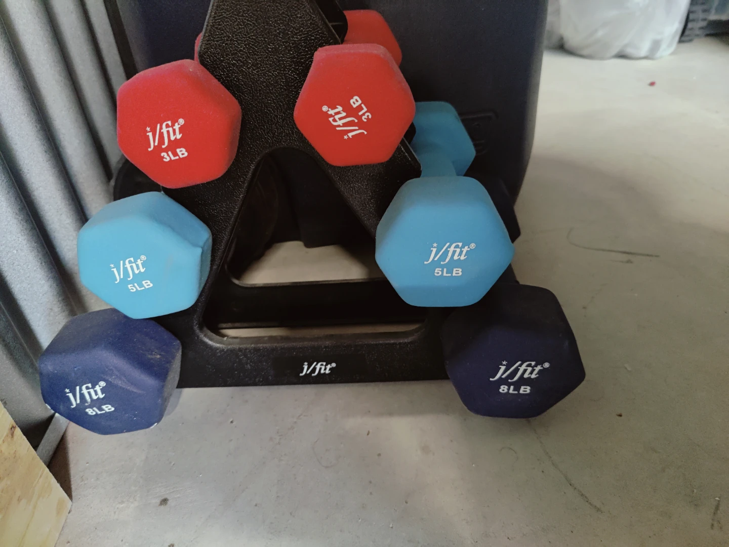 j/fit Dumbbell Set with Rack