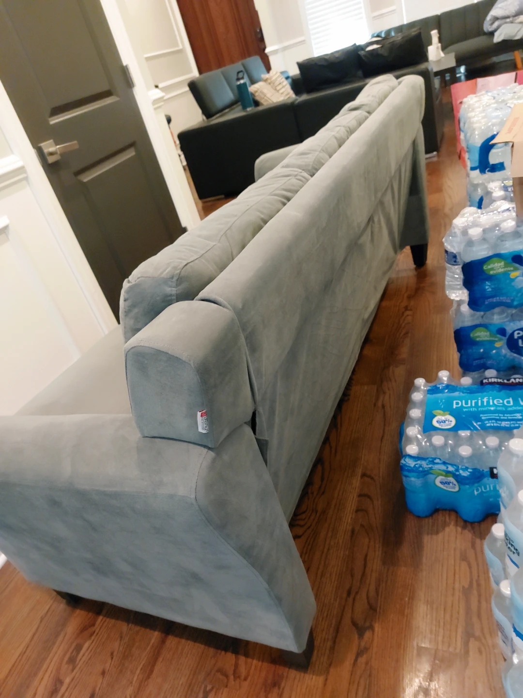Light Gray 3-Seater Sofa - photo 4