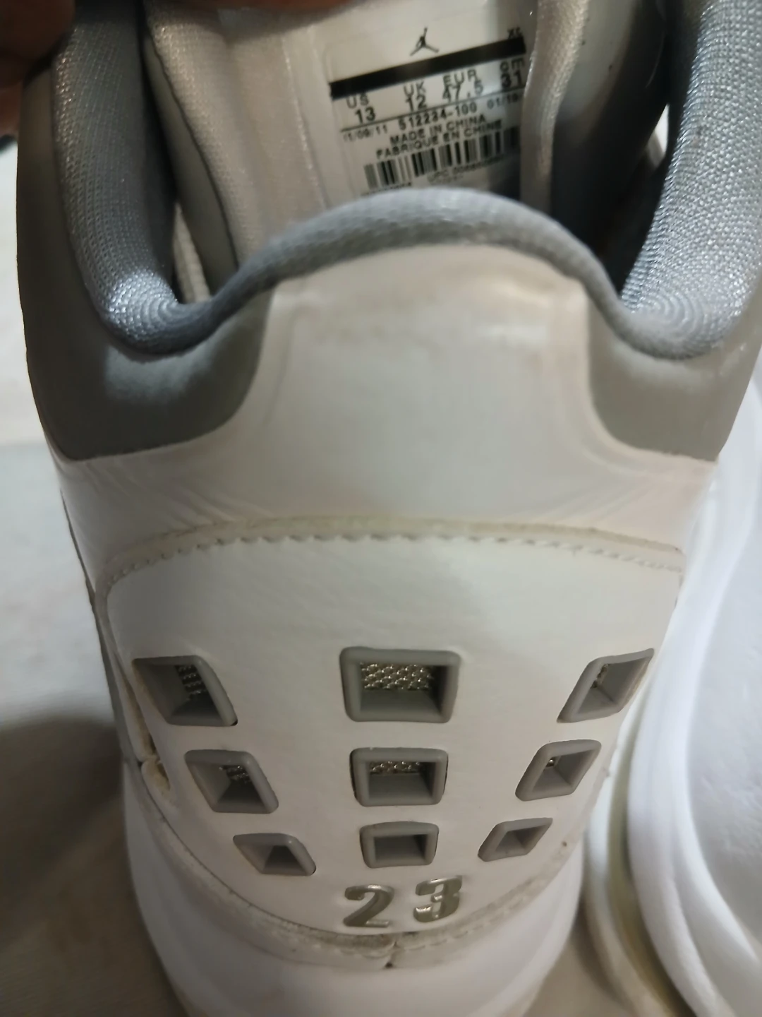 White Air Jordan High Top Sneakers - photo 3