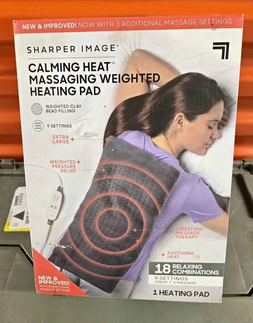 Brand New Sharper Image Massaging Weighted Heating Pad! 🔥