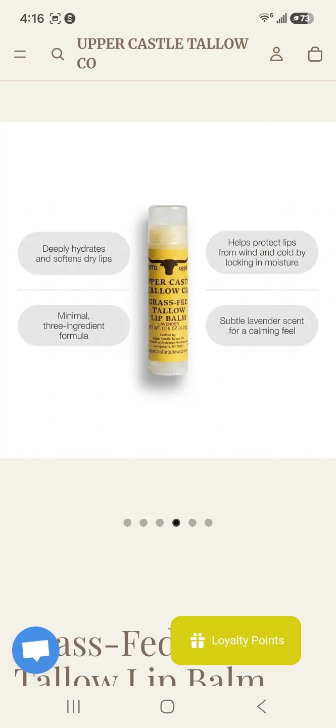 Upper Castle Tallow Co Lip Balm - Lavender - photo 2
