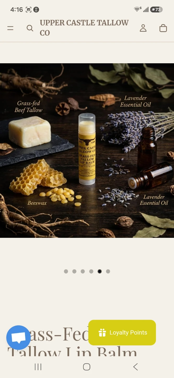 Upper Castle Tallow Co Lip Balm - Lavender - photo 3
