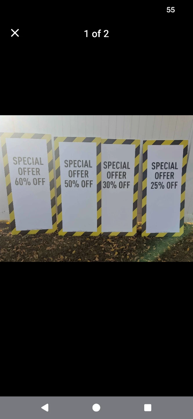 🔥 $30 for all: SEVERAL FOAM CORE SALE SIGNS