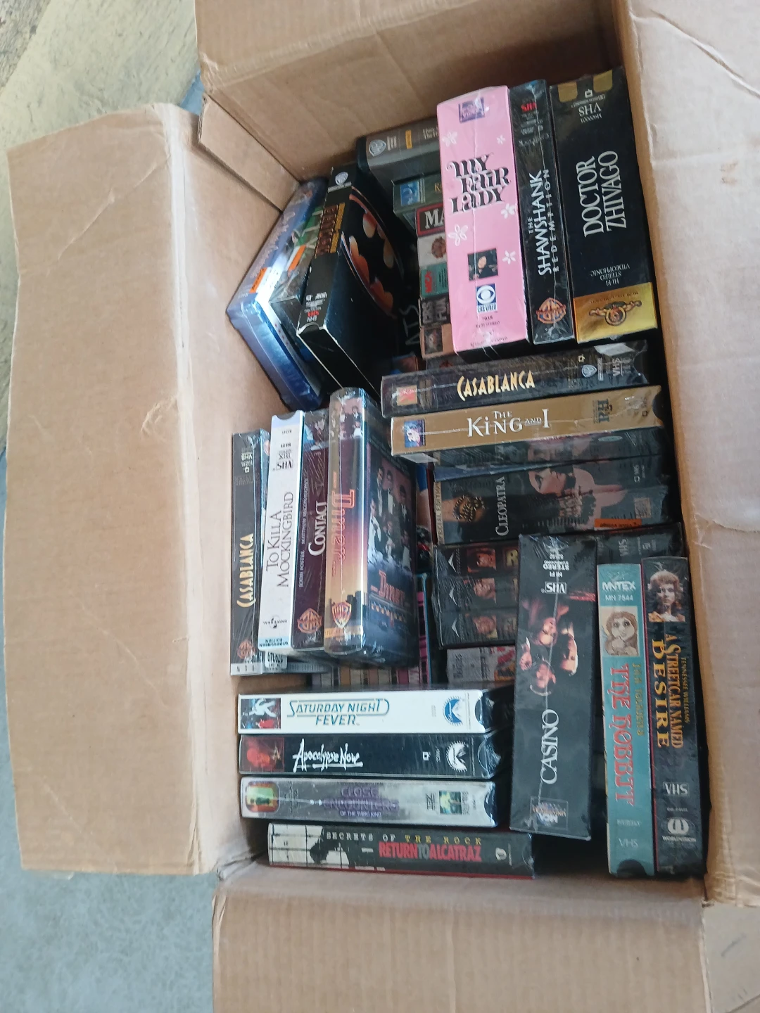 Sealed vhs (mostly)