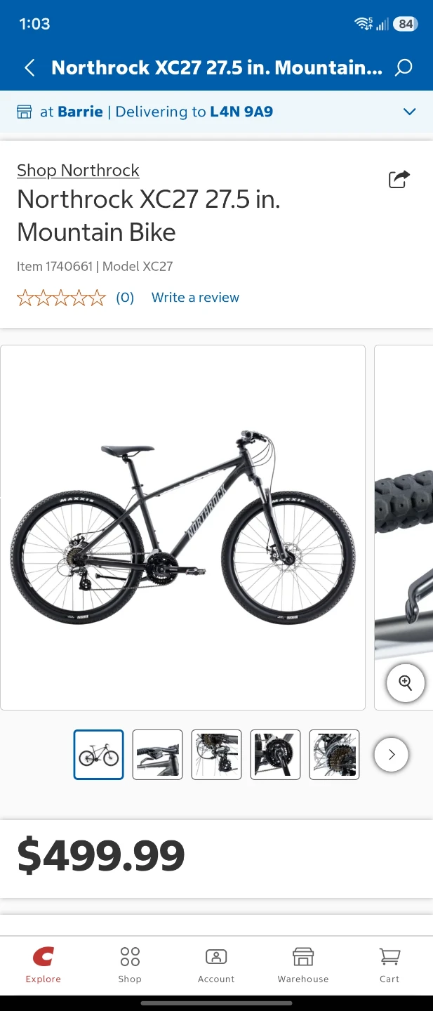 Northrock XC27 27.5 in. Mountain Bike