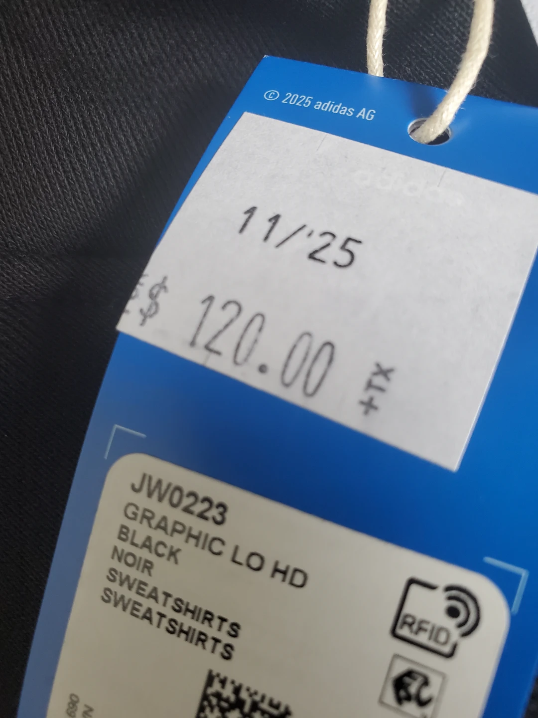 Adidas Graphic Lo HD Hoodie - Size L - photo 4