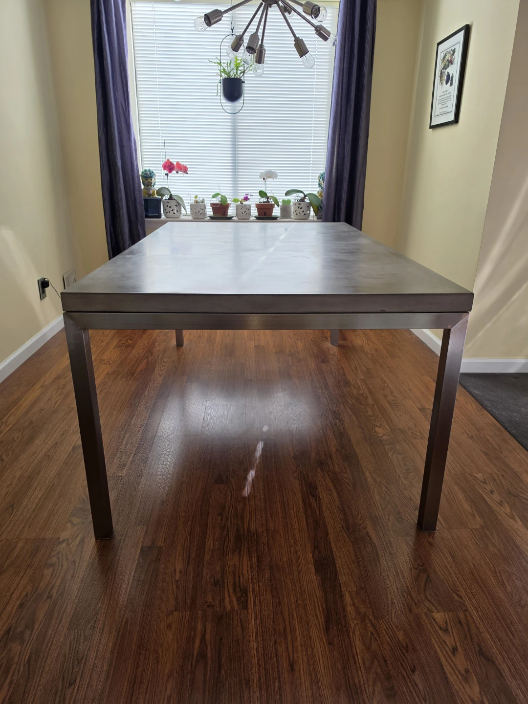 Concrete Top Dining Table Stainless steel Legs - photo 2