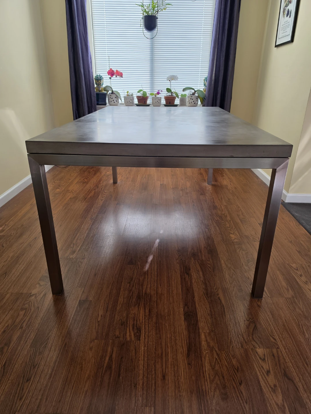 Concrete Top Dining Table Stainless steel Legs - photo 4
