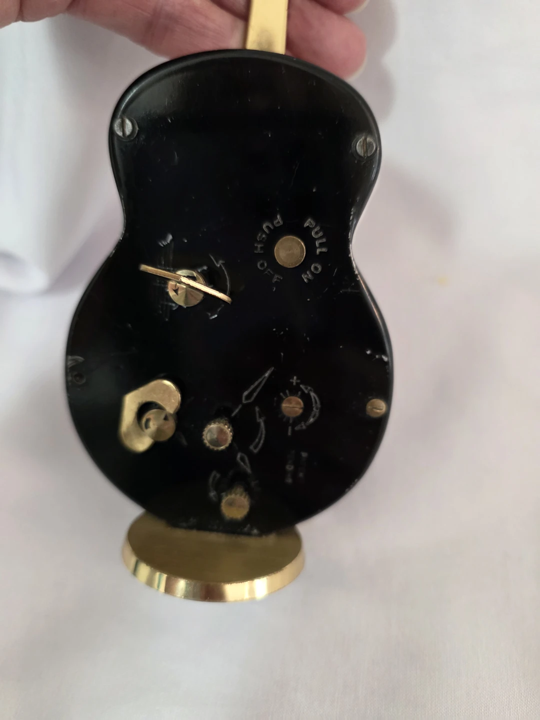 Vintage 1950s Swiza Musical Alarm clock 7" - photo 3