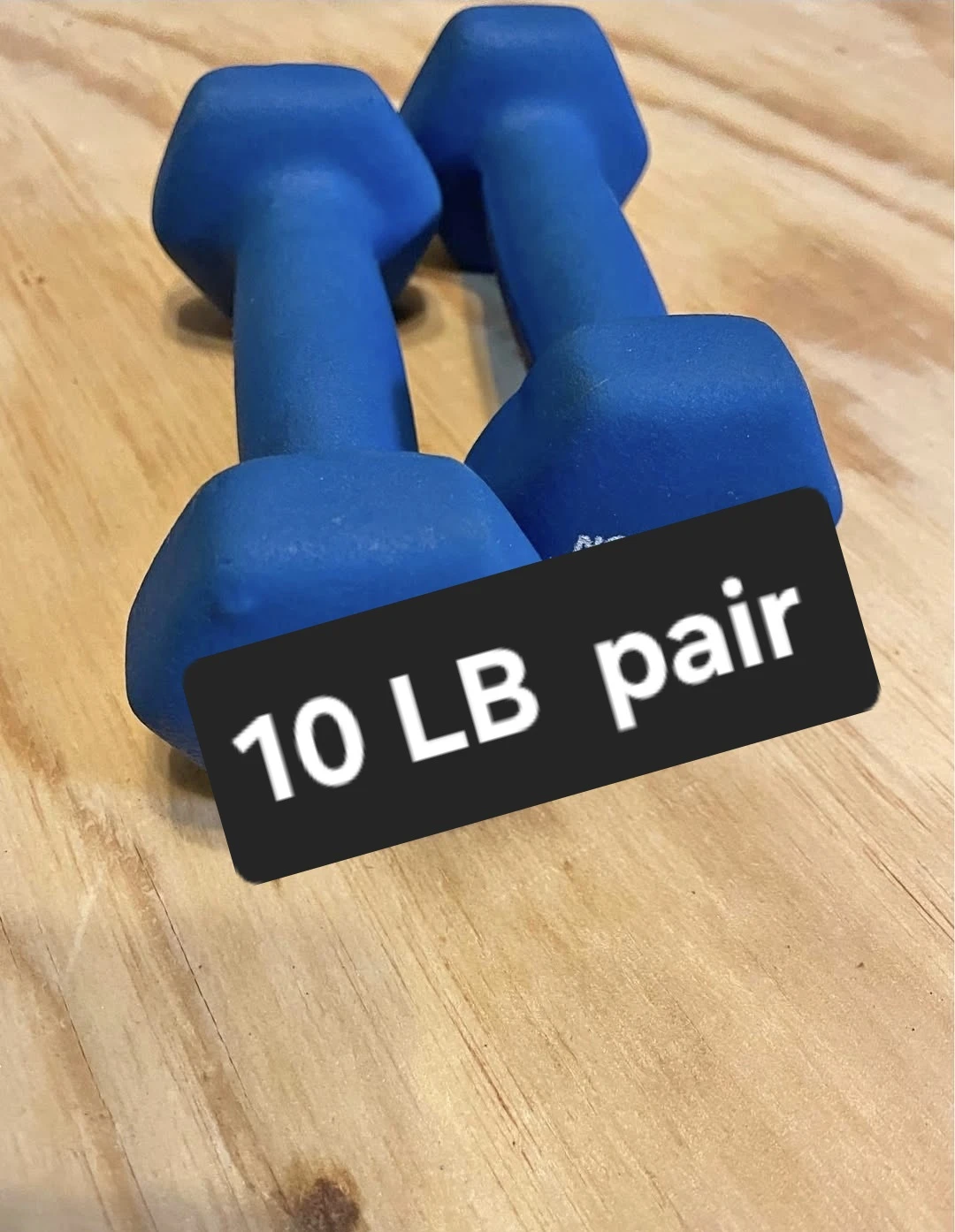 Blue Dumbbell Pair - 10 LB