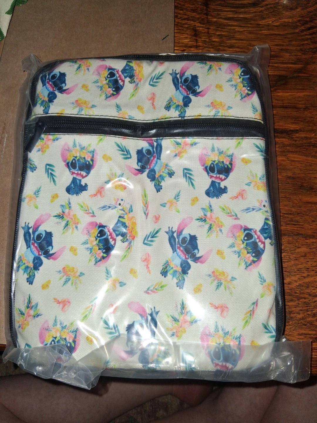 Disney Stitch Floral Lunch Bag