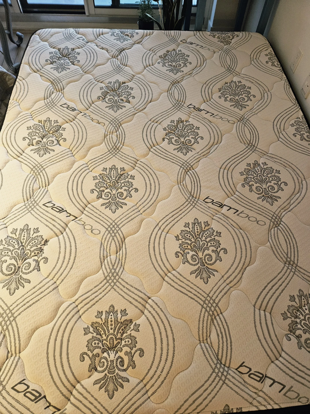 Queen Bed with Bamboo Mattress – Excellent Condition - photo 2