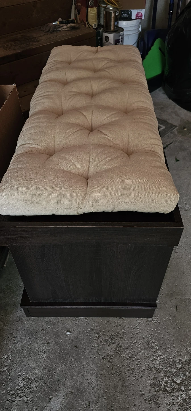 Storage Bench with Tufted Cushion - photo 3