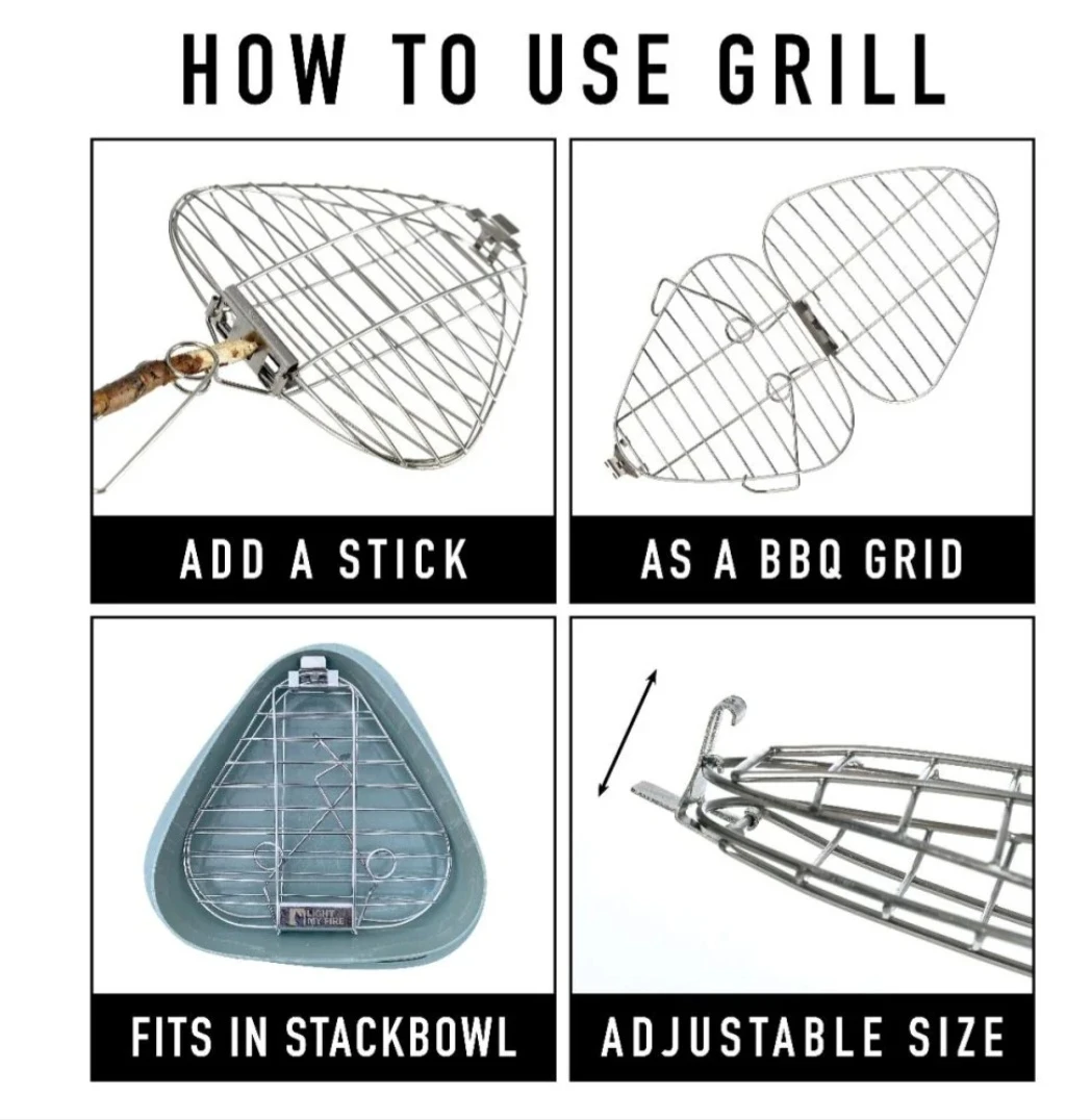Grandpa's Compact Fire Grill by Light My Fire - Like New! - photo 4