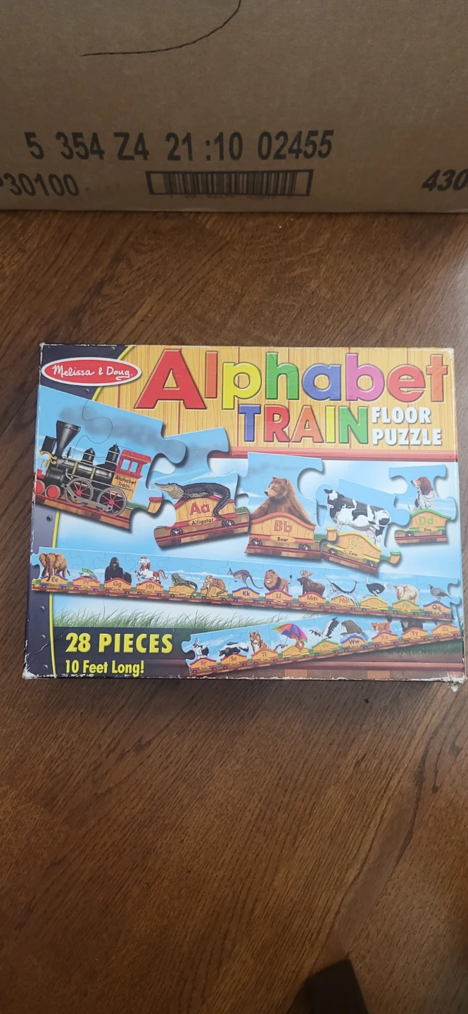 Melissa & Doug Alphabet Train Floor Puzzle