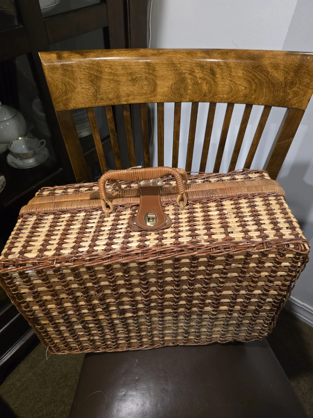 Wicker Picnic Basket Set