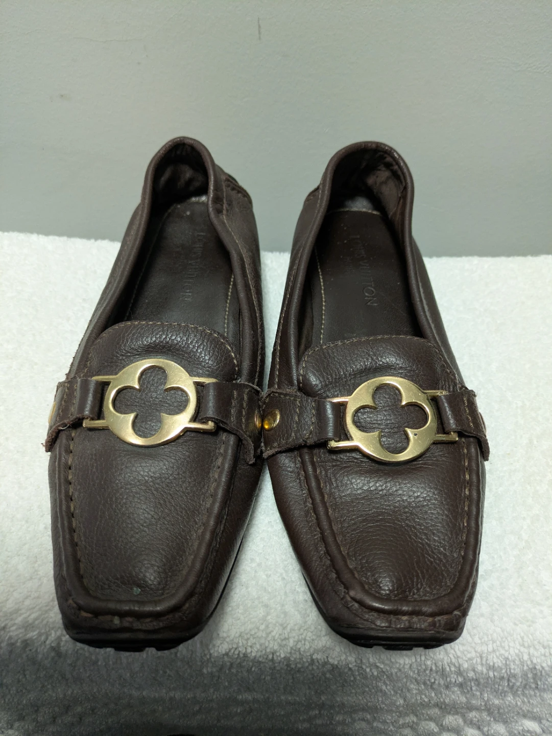 Louis Vuitton Women's Loafers - Brown Leather
