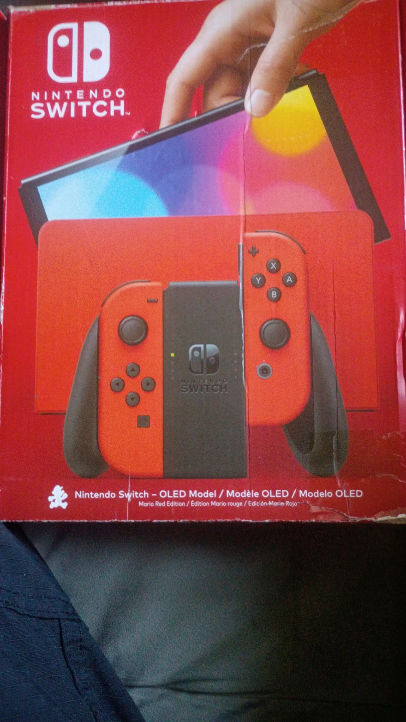 Maro switch in box with 6 game's