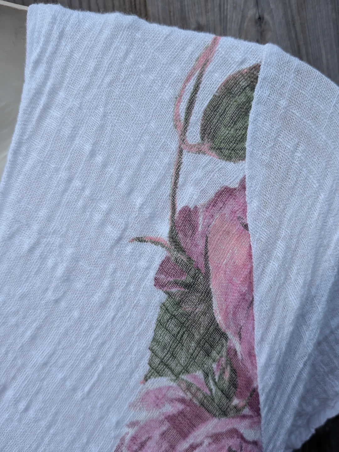 Women's White Floral Rose Print Dress - photo 4