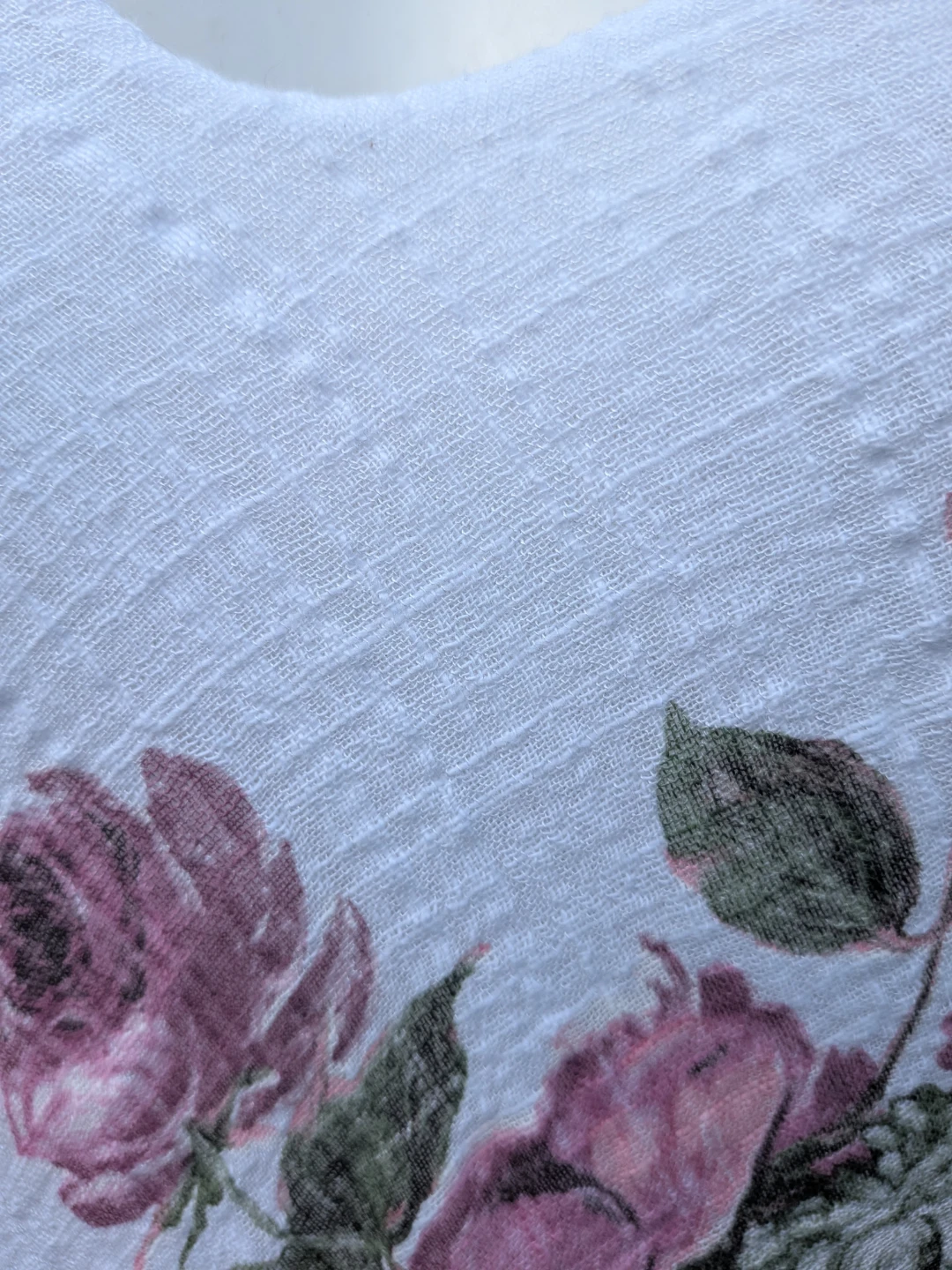 Women's White Floral Rose Print Dress - photo 5