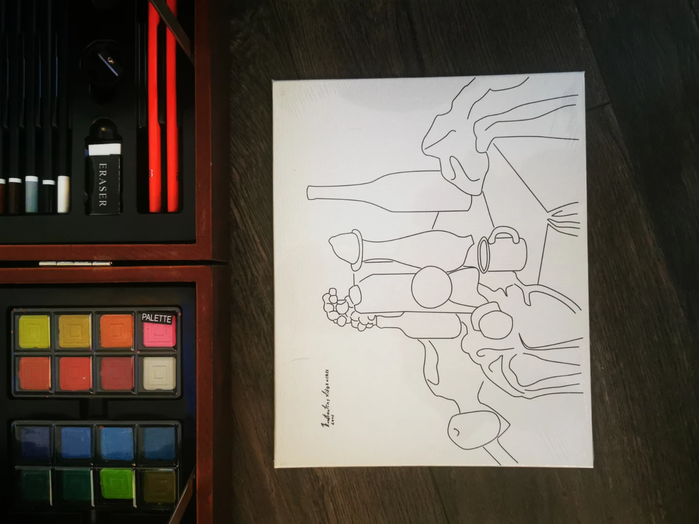 Art 101 Watercolor Painting Set with Wooden Case - photo 5