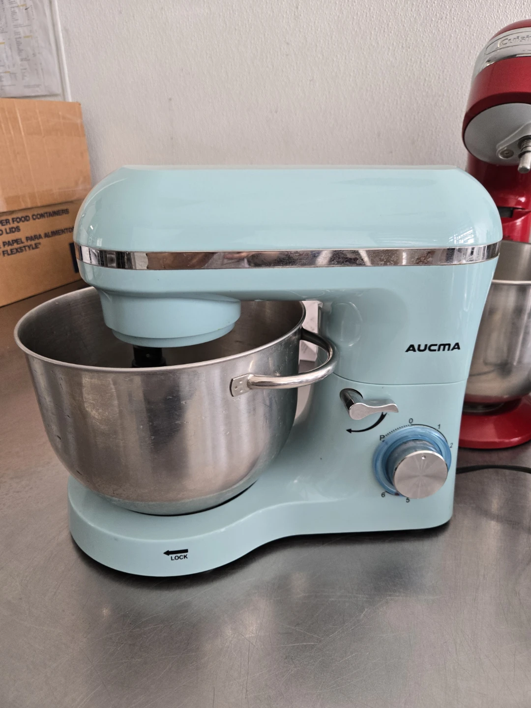 AUCMA Stand Mixer - Light Blue