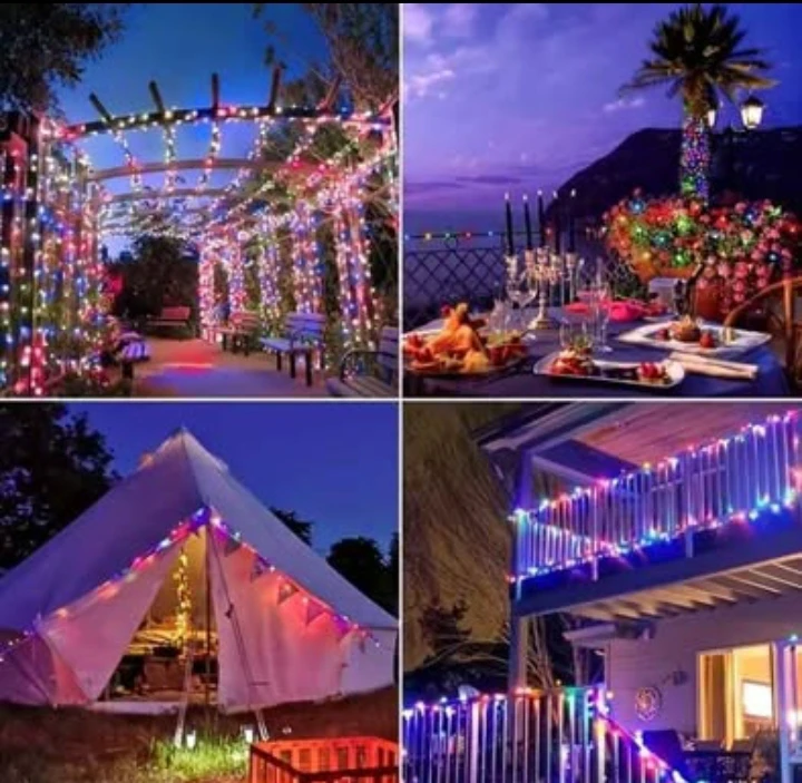 (BRAND NEW) 32m Solar Powered LED String Lights - Multicolour - photo 2