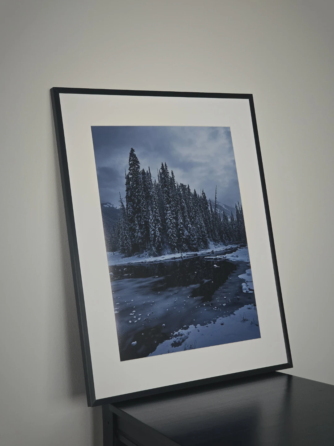 Framed Winter Forest Print