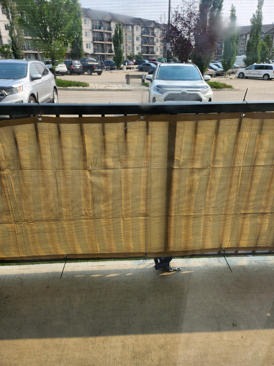 LOVE STORY 3' x 10' Balcony Privacy Screen - Sand