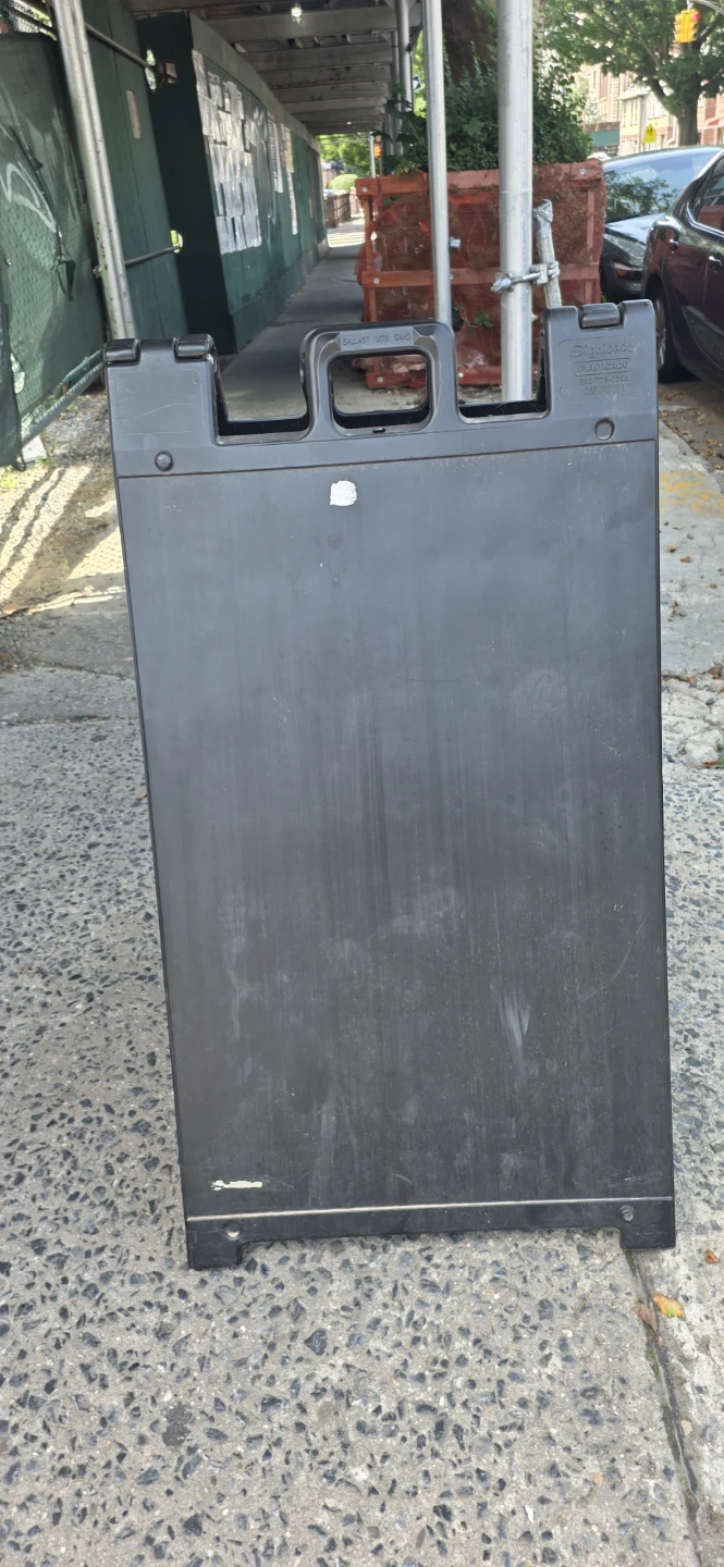 Black A-Frame Folding Sign Holder - photo 2