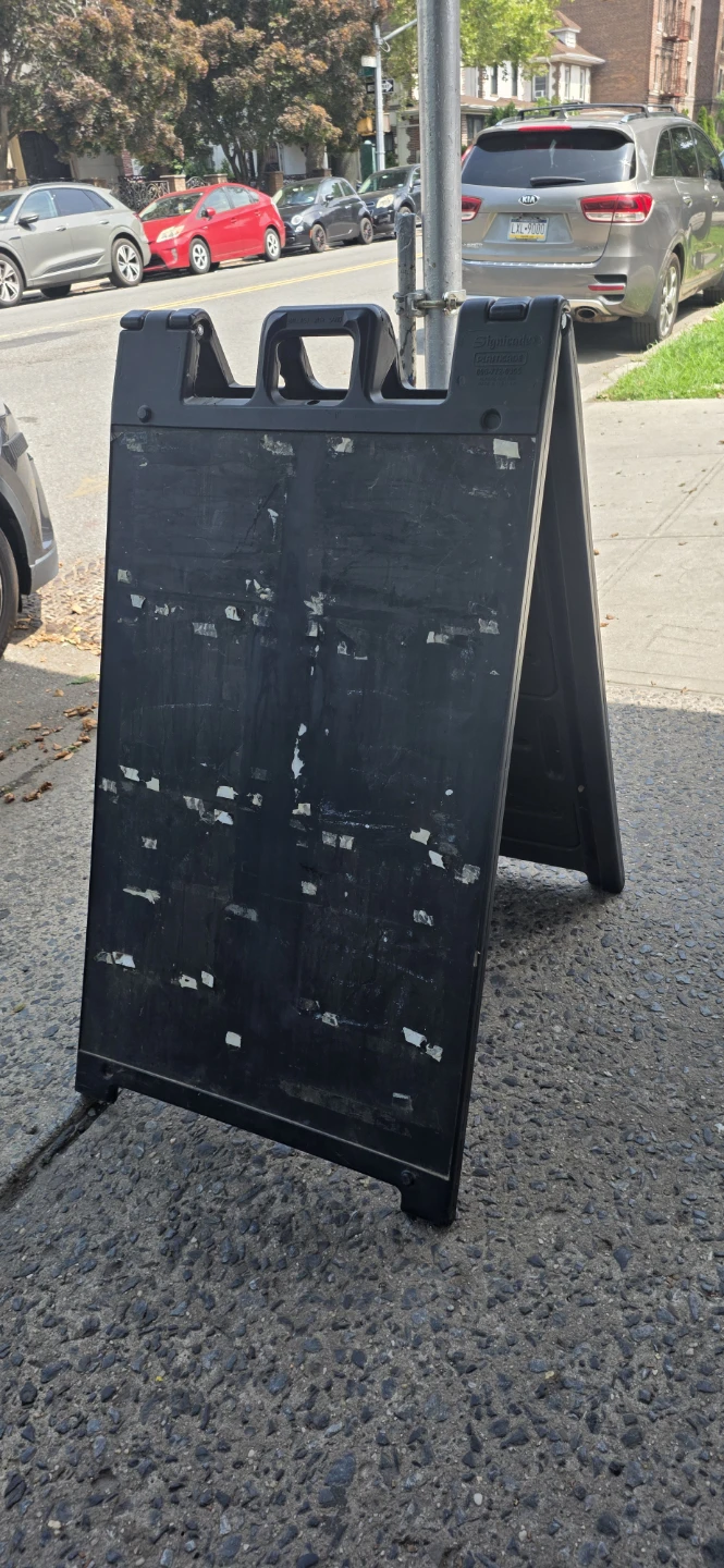 Black A-Frame Folding Sign Holder - photo 3