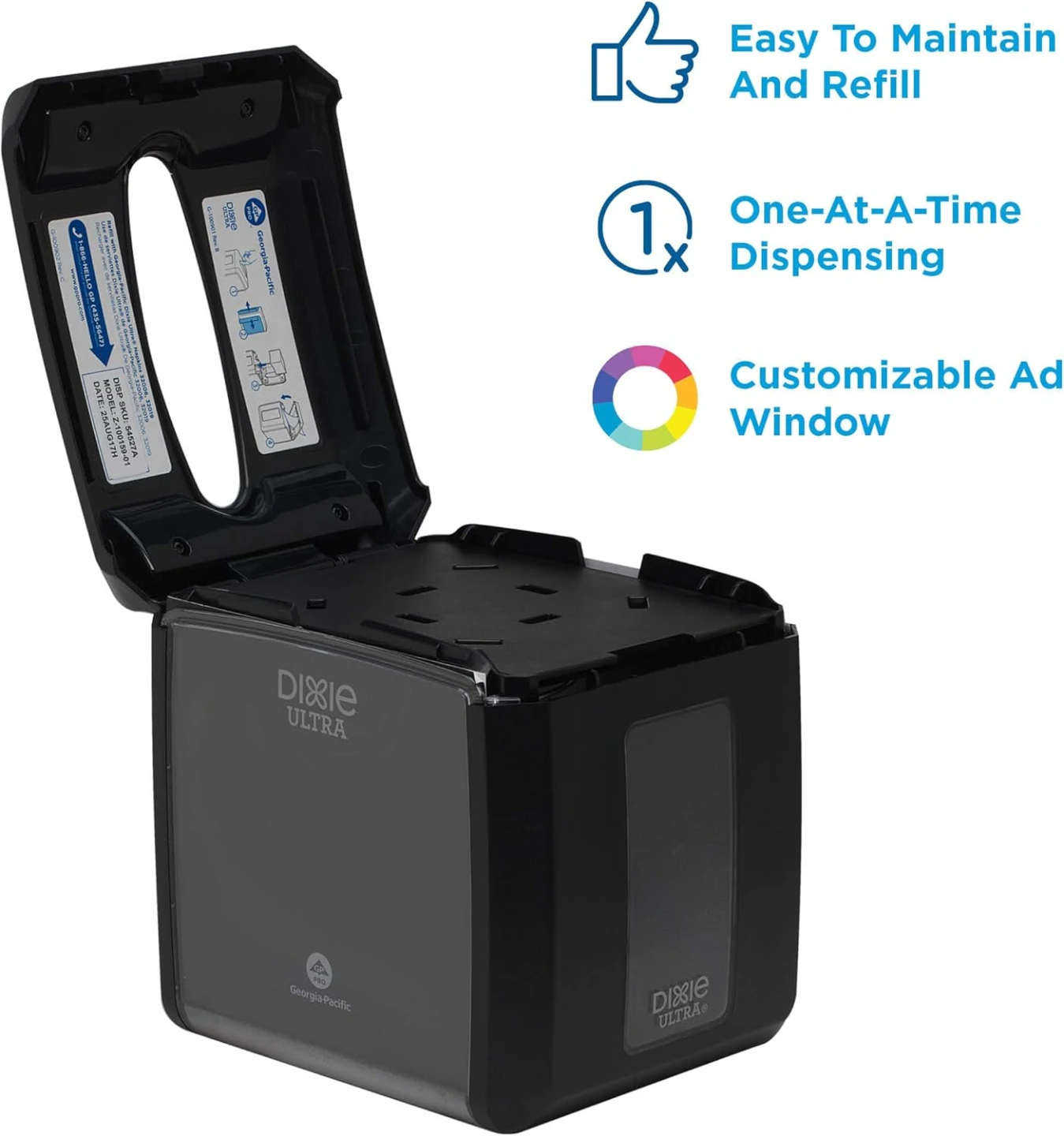 Dixie Ultra Tabletop Interfold Napkin Dispenser  Black - photo 3