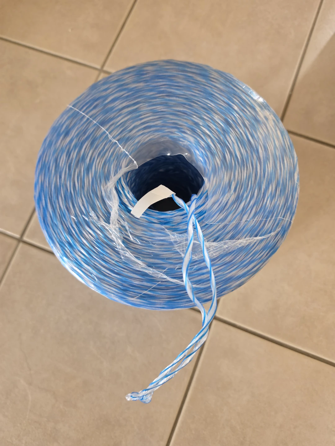 Blue and White Twine Spool
