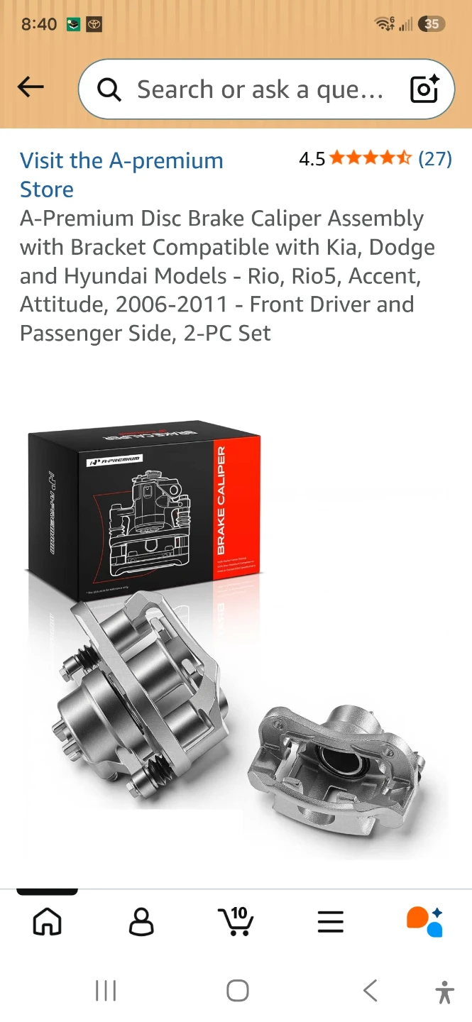 Disc Brake Caliper Assembly with Bracket