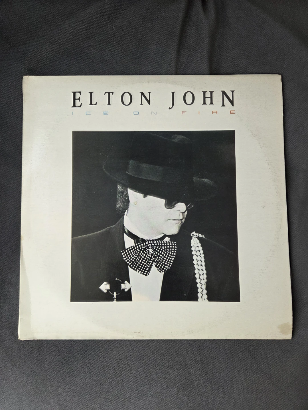 Elton John Ice on Fire Vinyl Record Yugoslavia Print 1985