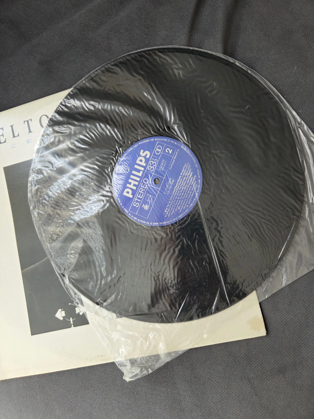 Elton John Ice on Fire Vinyl Record Yugoslavia Print 1985 - photo 3