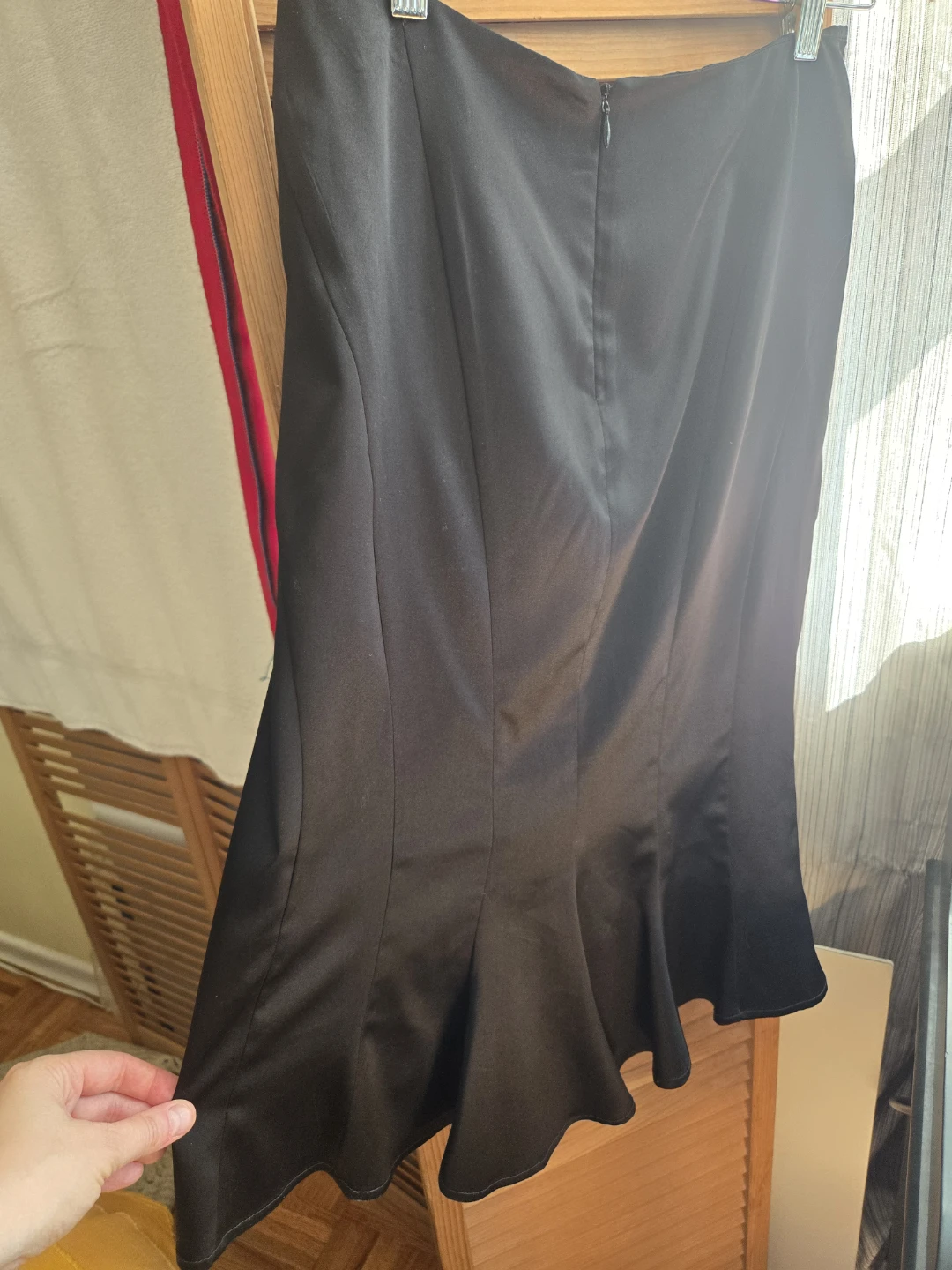 Esprit Black Satin Skirt