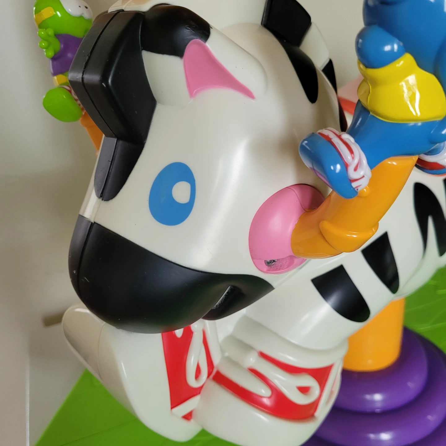 ♥️ Fisher-Price Go Baby Go Bounce & Spin Zebra ride-on toy - photo 2