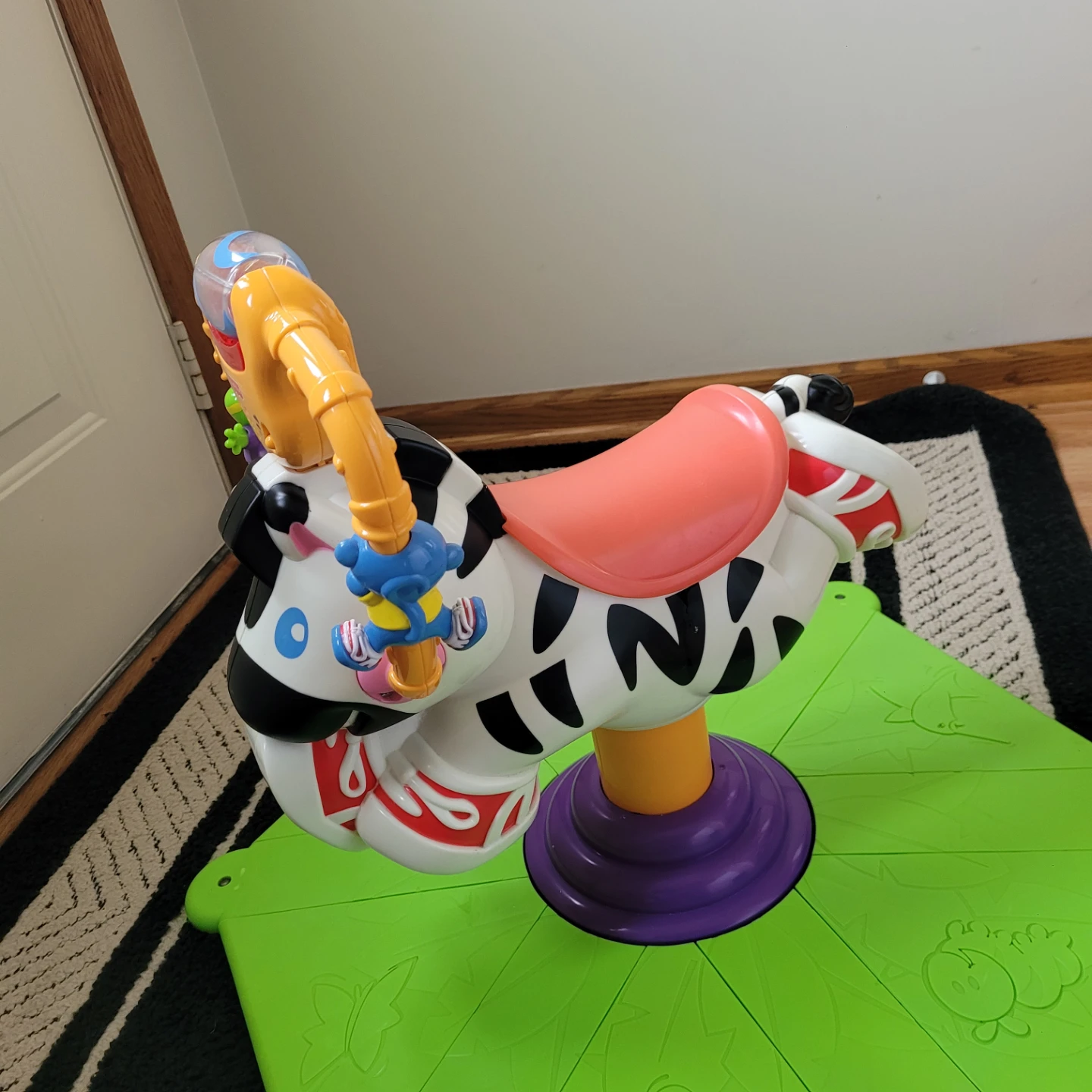♥️ Fisher-Price Go Baby Go Bounce & Spin Zebra ride-on toy - photo 3