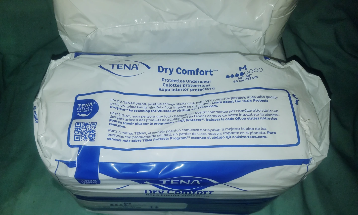 3 Packs Of 20 ( 60 Pair ) Tena Dry Comfort Protective Underwear - photo 3
