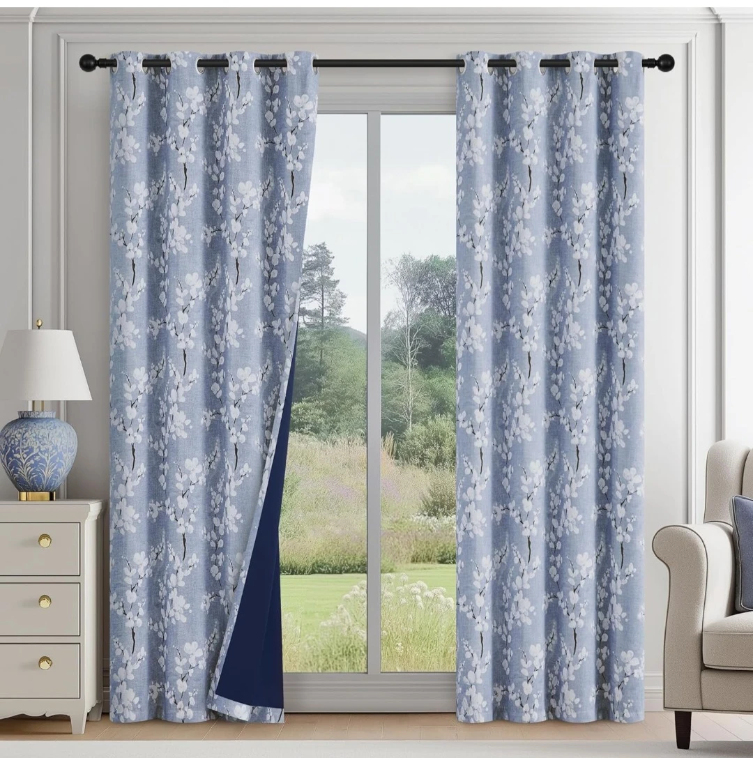Floral Patterned Curtains 96 Inches