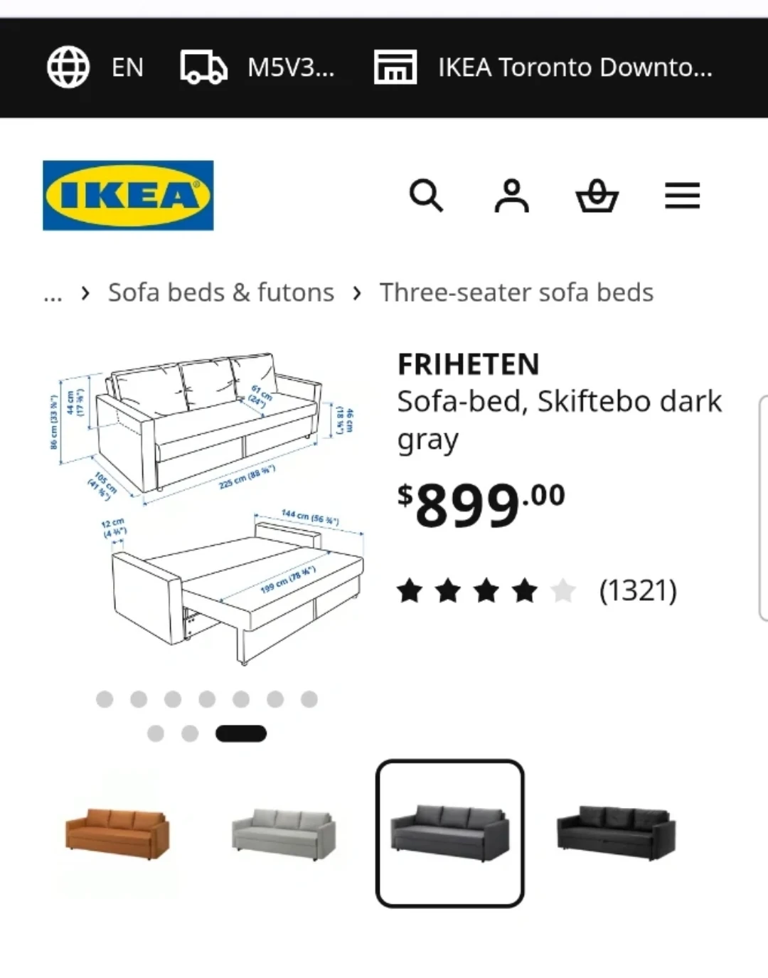 IKEA FRIHETEN Sofa-bed - Excellent condition - photo 3