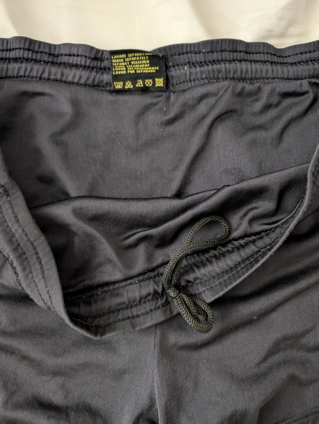 Diadora Black Running Shorts waistband loose but drawstring 32" - photo 3