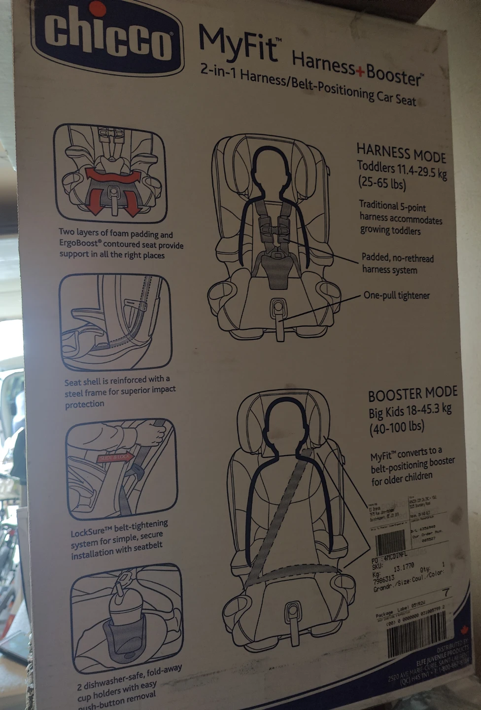 Chicco MyFit Harness+Booster Car Seat - photo 3