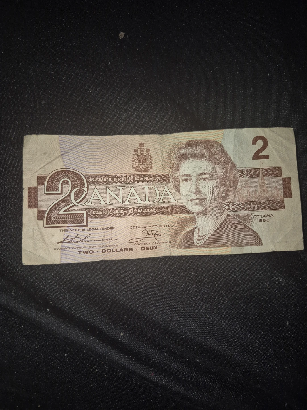 1986 Canada $2 Bank Note