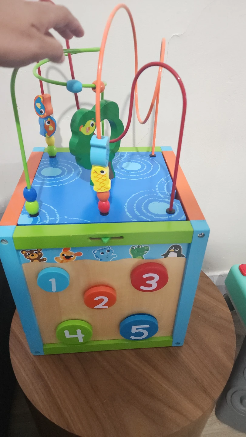 Wooden Activity Cube Toy - photo 2