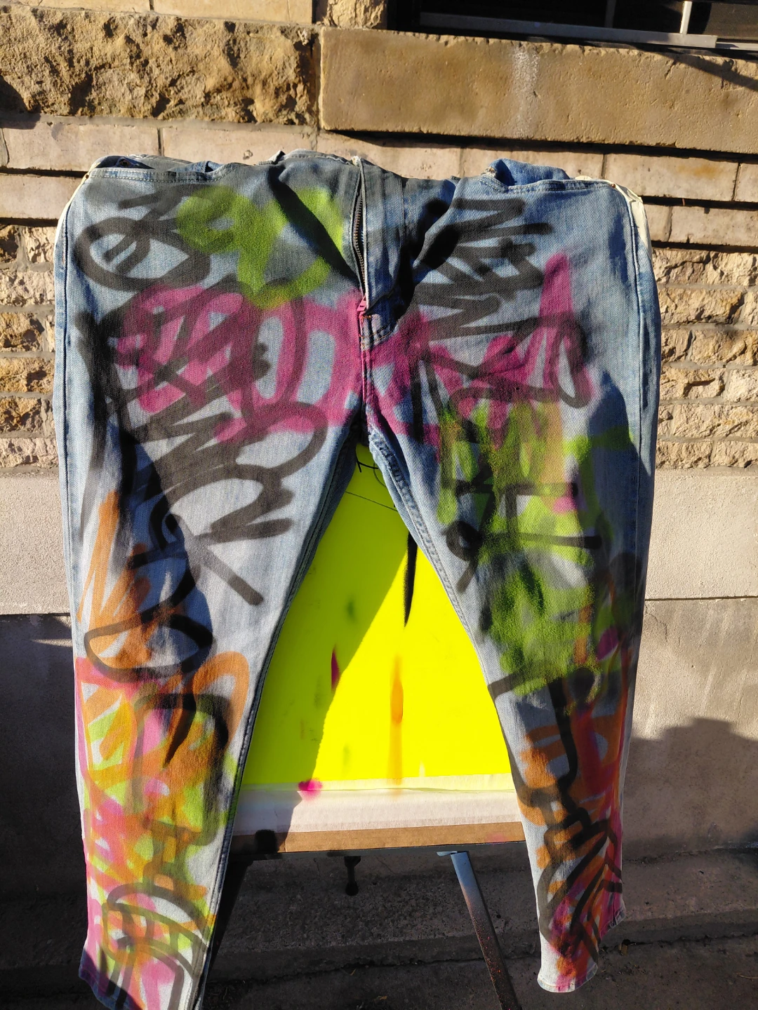 Custom Painted Levi's Jeans By Artist