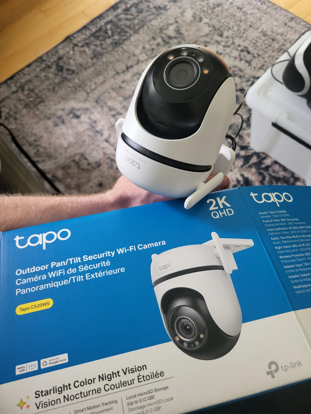 Tapo C520WS Outdoor Pan/Tilt Security Wi-Fi Camera 2K QHD